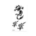 Waterproof temporary tattoo sticker tribal dragon black body art skin decoration design - Totem Dragon Style (K-062)