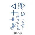 Adesivo per tatuaggio temporaneo di succo di frutta a base di erbe design floreale - GZS-149