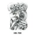 Black and white half sleeve temporary tattoo sticker featuring warrior and dragon design, ideal for body art. - HB-700 / 210*148mm