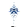 Adesivo tatuaggio temporaneo succo d'erba design floreale carino arte corporea semipermanente - GZS-152