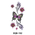 Temporary butterfly flower tattoo sticker waterproof transfer body art decal XQB-192 - XQB-192 / 210x114mm