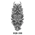 Autocollant de tatouage temporaire noir et blanc imperméable demi-bras totem XQB-398. - Totem Sombre (XQB-398)