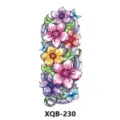 Waterproof colorful flower butterfly temporary tattoo sticker for arm body art fashion. - Floral Butterfly (XQB-230)
