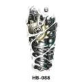 Temporary tattoo sticker biomechanical 3d gear body art waterproof cool fashion design arm - HB-088