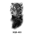 Adhesivo de pegatina de tatuaje temporal impermeable con diseño de tigre y guerrero fiesta - Estilo Guerrero Tigre(XQB-403)