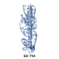 Herbal semi-permanent tattoo sticker waterproof juice half arm realistic lettering design - GZ-754