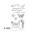 Temporary tattoo sticker sheet black line art botanical butterfly floral design waterproof body art - K-609