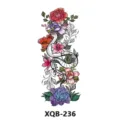 Snake flower temporary tattoo sticker model XQB-236 colorful arm art body decoration - Snake and Flowers (XQB-236)