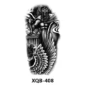Pegatina de tatuaje temporal impermeable con diseño de guerrero griego para fiesta. - Estilo Guerrero Griego Antiguo(XQB-408)