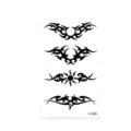 Waterproof black tribal totem temporary tattoo sticker sheet for stylish body art. - K-208