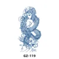 Herbal semi-permanent juice tattoo sticker waterproof dragon girl design GZ-119 - GZ-119