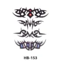 Tatuaggio temporaneo adesivo tribale design geometrico impermeabile corpo foglio. - Totem Tribale (HB-153)