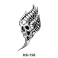 Adesivo per tatuaggio temporaneo impermeabile con design teschio tribale per braccio e corpo - Totem Teschio (HB-158)