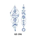 Herbal juice temporary tattoo sticker planet geometric design waterproof long lasting body art - GZ-396