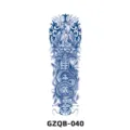 Herbal juice full arm temporary tattoo sticker with Buddha and snake design, long lasting. - GZQB-040 (Buddhist Lotus)