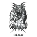 Adesivo per tatuaggio temporaneo impermeabile con tigre feroce e disegno tribale. - Graffio di Tigre (HB-164X)