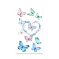 Colorful watercolor butterfly temporary tattoo sticker sheet for body art and DIY styling. - K-556 Pattern