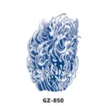 Herbal juice half arm tattoo sticker waterproof Japanese wave maple leaf temporary art - GZ-850
