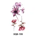 Waterproof watercolor floral temporary tattoo sticker set, perfect for body art decoration. - XQB-199 / 210x114mm