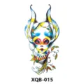 Bunter Fantasy Alien temporäres Tattoo Aufkleber wasserdichtes stylisches Motiv. - 210x114mm / XQB-015