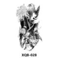 Japanischer Koi-Karpfen und Chrysanthemen temporäres Tattoo für Arm, wasserdichte Körperkunst. - 210x114mm / XQB-028