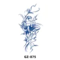 Herbal juice semi-arm tattoo sticker floral fairy dancing design waterproof long-lasting - GZ-875