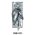 Temporäres Feder Tattoo Aufkleber wasserdicht Körperkunst XQB-031 Variante Design Stil - 210x114mm / XQB-031