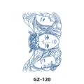 Herbal temporary tattoo sticker featuring traditional ancient asian beauty design, waterproof. - GZ-120