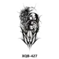 Pegatina de tatuaje temporal impermeable con diseño de máscara de gas oscura para fiestas. - Estilo Máscara de Gas(XQB-427)
