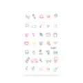 Waterproof minimalist line tattoo sticker sheet colorful cute small temporary tattoos for body art - K-237