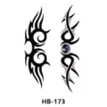 Adesivo per tatuaggio temporaneo impermeabile design tribale braccio arte HB-173 - Totem Tai Chi (HB-173)