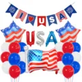 USA Onafhankelijkheidsdag ballon set patriotische feestdecoratie folie ballonnen - Onafhankelijkheidsdag Feest Decoratie Set