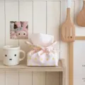 Pink polka dot fabric tissue box cute floral table napkin storage pouch home decor container - Yellow Polka Dot Flower Tissue Boxes