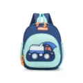 Kids Cartoon Truck School Bag Lightweight Preschool Toddler Backpack Cute Blue Green - Dark Blue Sprinkler Truck