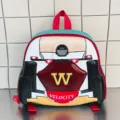Kids EVA Cartoon Racing Car Backpack Lightweight School Bag for Boys and Girls - Red and Green