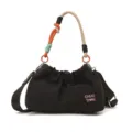 Sac à main tressé couleur bonbon de printemps mode coréenne sac bandoulière tendance - Noir