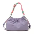 Sac à bandoulière lavande tendance avec poignée tressée colorée sac chic quotidien - Violet
