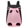 Rosa Mesh Haustier Rucksack für kleine Hunde und Katzen, atmungsaktive Doppelschulter Reisetasche - Rosa