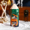 Halloween Bleistift geformte Papiergeschenkbox für Süßigkeiten Party, süßes Design, 115mm. - Stil A / 155x50mm