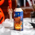 Halloween bleistiftformige geschenk papier box, festliche party geschenkbox variante. - Stil B / 155 * 50 mm