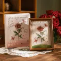 Vintage rose puzzle photo frame DIY gift, 108 pieces romantic puzzle home decor present. - Moonlight Rose (With Frame)