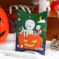 Halloween cartoon mummy candy gift box paper pillow box cute party treat packaging container - Style D