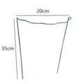 Grüner Metall Pflanzenstützstab 20x35cm Garten Kletterblumen Halter für Topfpflanzen - Blume / 20*35cm
