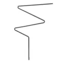 Schwarzer Metall Pflanzenstab, geometrisches Rankgitter für Zimmerpflanzen schwarz. - Dreistab-Form