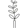 Schwarzes Metall-Pflanzengitter für Topfpflanzen, robuste Kletterhilfe für Ranken und Gartenblumen - Verjüngter Stil / 14*31.5cm / Schwarz