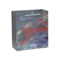 Bolsa de regalo de papel de arte abstracto estilo Ins con asas para cumpleaños y ropa - Abstracto cuatro / M
