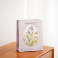 Blumen geschenkbeutel kleine frische papier handtasche für geburtstagsgeschenk verpackung - Dank und Liebe / M
