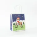 Weihnachtsgeschenk Papiertüte Süßes Cartoon Mädchen Rentier Design Einkaufstasche Party Neu - Weihnachtskollektion für kleine Mädchen - Rentier