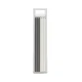 2.8mm woodworking pencil refills, 6 pcs box packaging, black and white core set detail view. - 3 Black & 3 White Carpenter Pencil Leads (Pack of 6)
