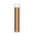 2.8mm deep hole woodworking pencil refills set with clear plastic box storage case. - Red, Yellow & Black 3-Color Carpenter Pencil Leads (6-Pack)